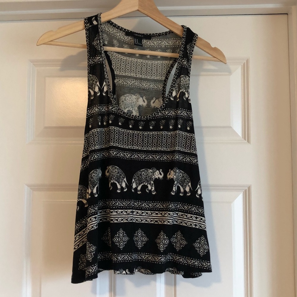 Forever21 Elephant Scoop Tank